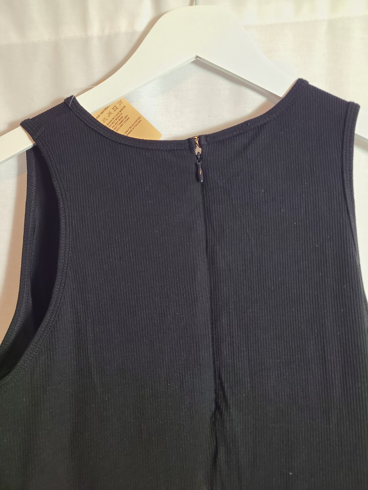Popilush Built-In Shapewear Crew Neck Sleeveless Maxi Lounge Dress 3XL-NWT BLACK image 7