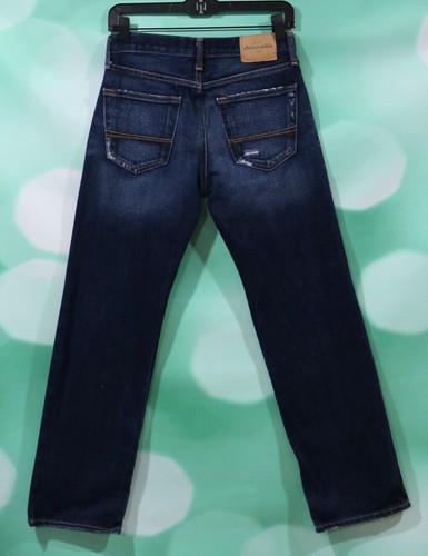 Abercrombie Boys Size 14 The A&F Classic Straight Disstressed Well Loved Jeans - Picture 5 of 5