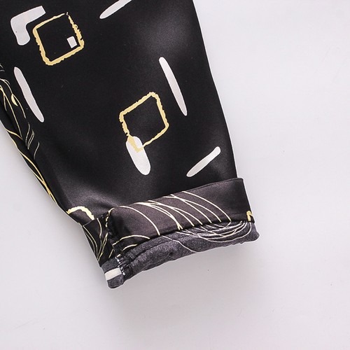 Infant Baby Boys Girls Pajamas Set Silk Satin Short Sleeve Cartoon Top and Pants - Bild 208 von 244