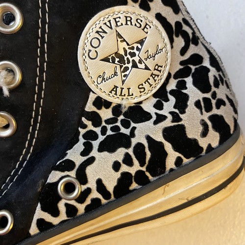 Converse Chuck Taylor All Star Suede Leopard Print High Tops Women’s Size 6 - Picture 6 of 9