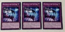 Yugioh TCG Supreme Darkness Materiactor Critical x3