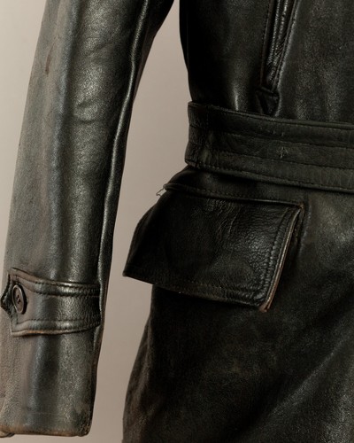 Authentic 1940s French Leather Barnstormer Jacket XL - Picture 12 of 24