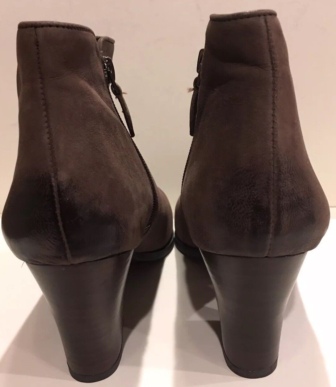 Franco Sarto Botines De Cuero Cuero Cuero gris Pardo para mujer Talla 9.5 Nuevo 37f922 Franco Sarto Botines De Cuero Cuero Cuero gris Pardo para mujer Talla 9.5 Nuevo 37f922