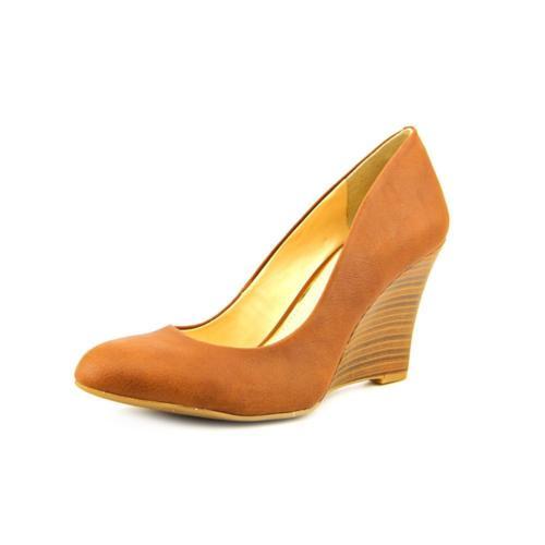 JESSICA SIMPSON CASH 10 M Almond Grain Wedge Leather Pump Closed Toe New in Box JESSICA SIMPSON CASH 10 M Almond Grain Wedge Leather Pump Closed Toe New in Box