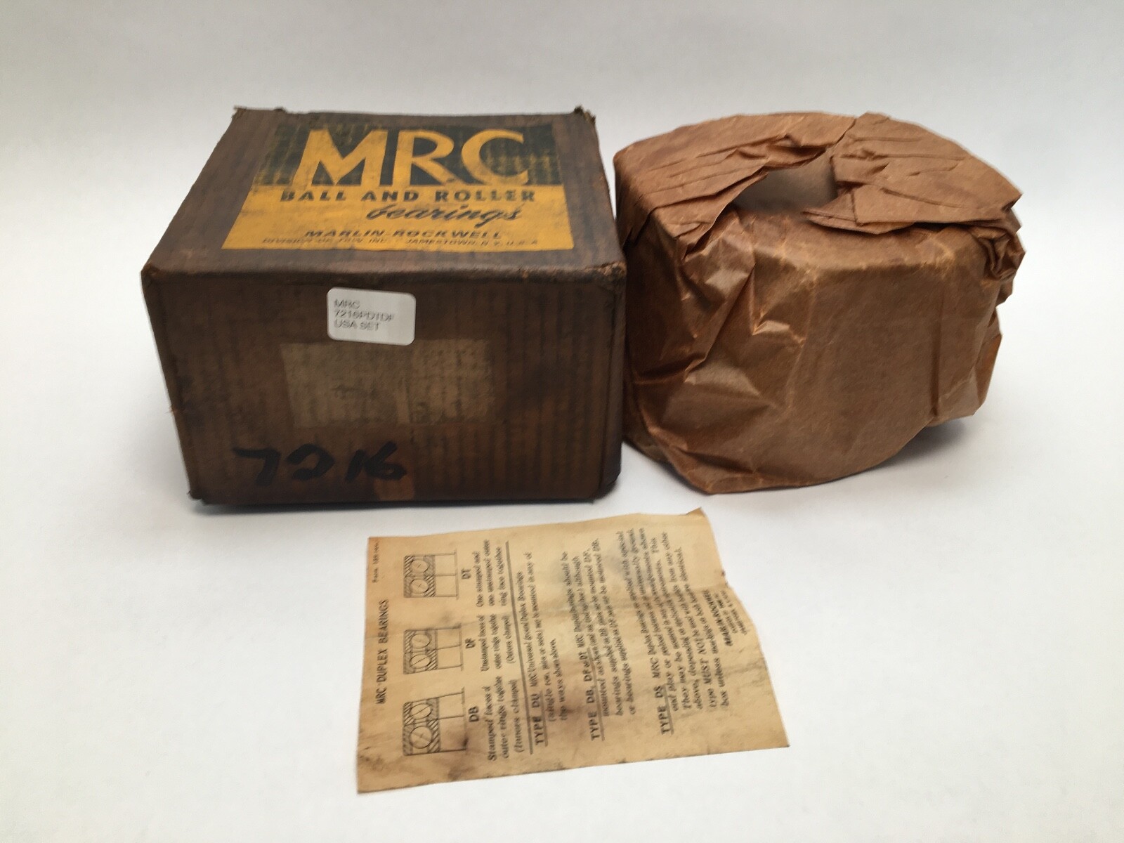 MRC 7216PDTDF Angular Contact Bearing 80x140x26 mm 7216 P DTDF 7216P USA Set