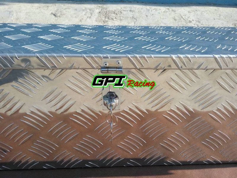 39"X 13"X 10" ALUMINIO CAMIONETA PICKUP MALETERO CAMA CÁMPER CAJA DE HERRAMIENTAS ALMACENAMIENTO Y BLOQUEO Foto 4 de 4