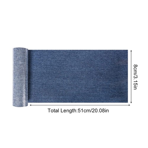 1 Roll Garment Jacket Cloth Stickers Rectangle Hole Repairing Denim Patch Decor - Picture 2 of 14