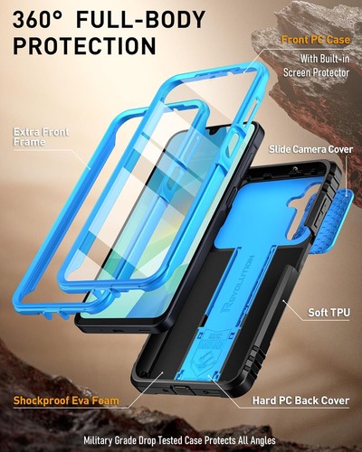 For Samsung Galaxy A16 5G A26 Case Poetic Built-in Screen Cover with Kickstand - 第 4/39 張圖片