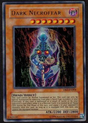 Yugioh Dark Necrofear DB2-EN004 Ultra Rare - LP - Picture 1 of 2
