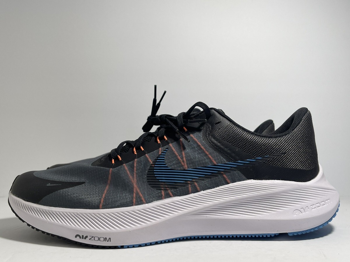 Nike Air Zoom Winflo 8 Black Grey Running Shoes CW3419-007