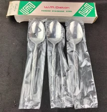 WINTHROP-W.M. Dalton-Stainless Japan-Silverware/Flatware-Brand New-Pierced Spoon