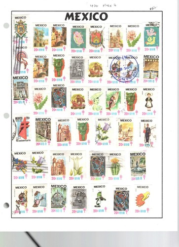 SOUTH AMERICA MEXICO OLD USED 8 PHOTO'S CATALOGUE NUMBERS LOT R AIRMAIL BOB - Picture 6 of 8