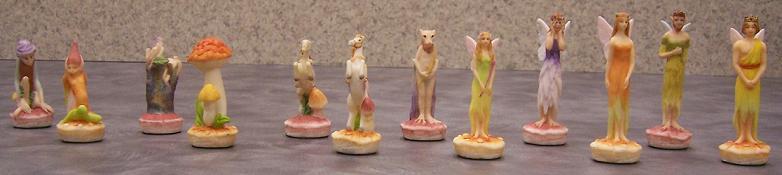 Chess Set Pieces Mythical Fairies and Fairyland NEW Chess Set Pieces Mythical Fairies and Fairyland NEW