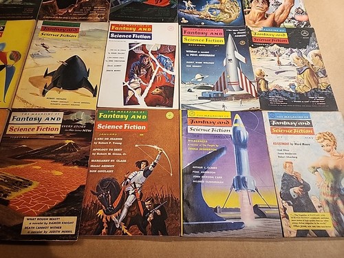 Lot 21 Vintage Pulp The Magazine of Fantasy and Science Fiction 1950s-1960s - Picture 5 of 7