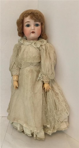 Antique Simon & Halbig K & R 20" Walker Doll Bisque Head W/ Hair Clothes & Shoes