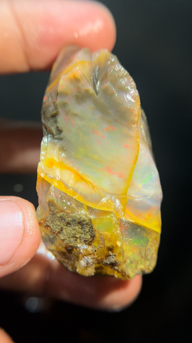 Opal Rough Incredible Natural Ethiopian 270 Carat Welo Multi Fire Opal Gemstone - Video 1 of 1
