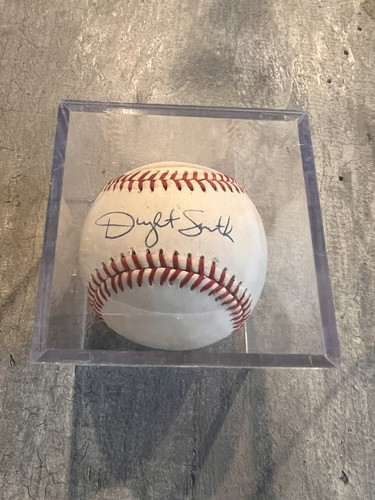 Pallone da baseball DWIGHT SMITH ufficiale firmato MLB CHICAGO CUBS ATLANTA BRAVES - Foto 7 di 7