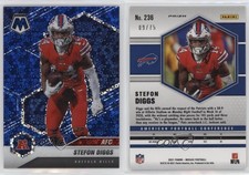 2021 Panini Mosaic Variations AFC No Huddle Blue Prizm /75 Stefon Diggs #236