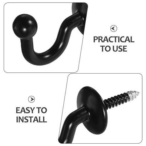 2 Hook Window Drapery Holder Curtain Hooks for Drapes Curtains - Bild 5 von 12