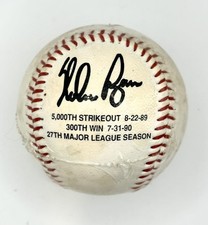 NOLAN RYAN PRINTED SIGNATURE COMMEMORATIVE 5,000 STRIKEOUTS