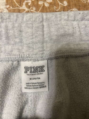 Victoria's Secret PINK lässige graue Jogginghose Skinny Jogginghose Gr. Medium - VSP4-23 ** - Bild 3 von 3