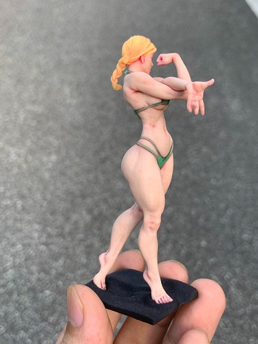 Diorama Scene Prop 1:18 Fitness Muscle Girl Model Mini Doll Miniature Figure Toy - Picture 19 of 20
