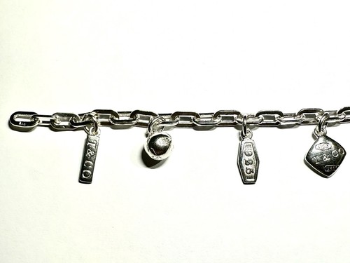 Tiffany & Co “1837” Sterling Silver Charm Bracelet, 7.5” - Picture 5 of 6