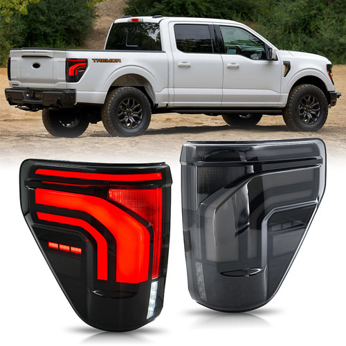 NEW Left+Right For 2024-2025 Ford F150 LED Tail Lights Rear Lamps w/ Blind Spot - Picture 1 of 18
