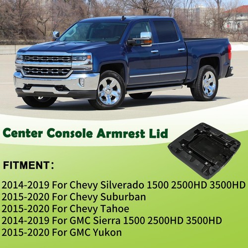 Direct Fit 22881398 Seat Armrest Lid Leather Cover for Chevy Silverado 2500HD - Picture 11 of 24