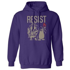 Resist Protest - Penguins and Bears Funny Unisex Hooded Sweatshirt