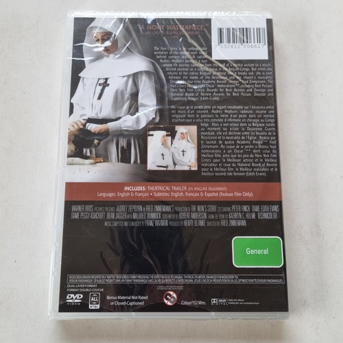 The Nun's Story (DVD 1959) NTSC Region Free (Audrey Hepburn, Peter Finch) SEALED - Picture 3 of 5