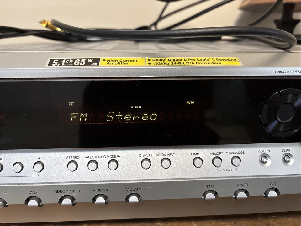 Onkyo TX-SR304 Receiver HiFi Stereo 5.1 Channel Home Theater Audio Radio - Image 3 of 4
