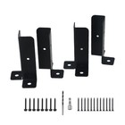 Sturdy Iron Post Anchor Base Brackets for Pergola Railing Pack of 4pcs