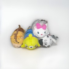 Lot Of 4 Disney TSUM TSUM Mini 3.5  Plush Toys  Great Condition