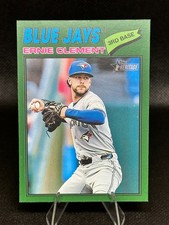 2026 Topps Heritage - SP Ernie Clement #21 Dark Green Bordered