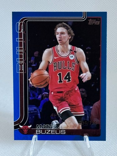 Matas Buzelis 2025-26 Topps Basketball #37 Blue Rainbow /150 Bulls