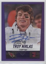 2014 Panini Hot Rookies Rookie Signatures Purple /50 Troy Niklas #436 Auto RC