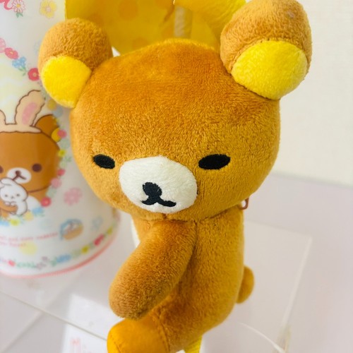 San-X Rilakkuma Korilakkuma Goods Set Bottle Holder Plush Keychain Brown Bear JP - Picture 24 of 24