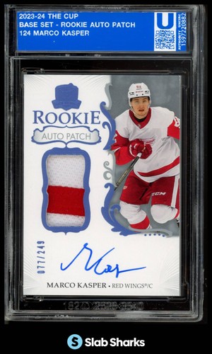 2023 UPPER DECK THE CUP #124 MARCO KASPER ROOKIE PATCH AUTO /249
