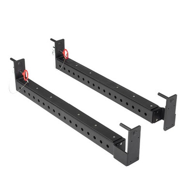 Titan Fitness X-3 Series Flip-Down Safety Bars - 36'' Depth Spotter Arms