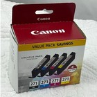 NWT Canon 271 Black/Cyan/Magenta/Yellow Ink Cartridges – Replacement Set
