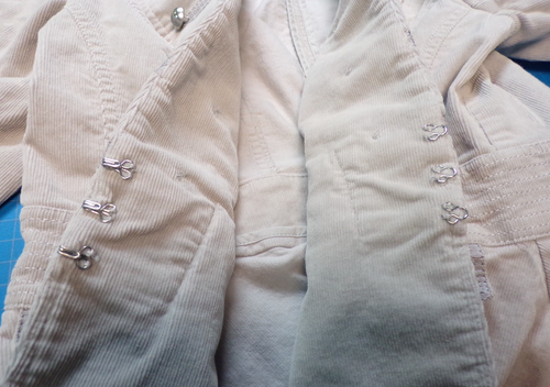Vintage White House/Black Market Petite Gr. 0 Cord hellgrau Militär Jacke - Bild 21 von 23