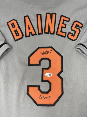 Harold Baines Signed Custom Jersey JSA Witnessed COA Baltimore Orioles L1