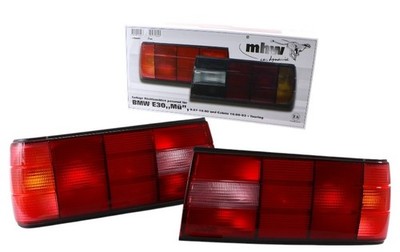 Original MHW Rckleuchten Heckleuchten Rot  fr BMW 3er E30 FL ab 09/1989
