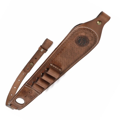 TOURBON Real Leather Shotgun Sling 12GA Bullets Holder Gun Strap w/Finger Rest - Picture 11 of 24