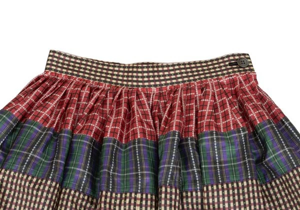 Falda acampanada tricot COMME des GARCONS poli retazos talla M (K-162035) Foto 4 de 4