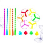  100 pcs Flying Dragonfly Toys Rotating Flywheel Toys Parent-child Interaction