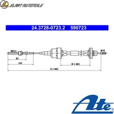 SEILZUG KUPPLUNGSBETÄTIGUNG 24.3728-0723.2 FÜR OPEL ASTRA/Hatchback/Van 1.7L
