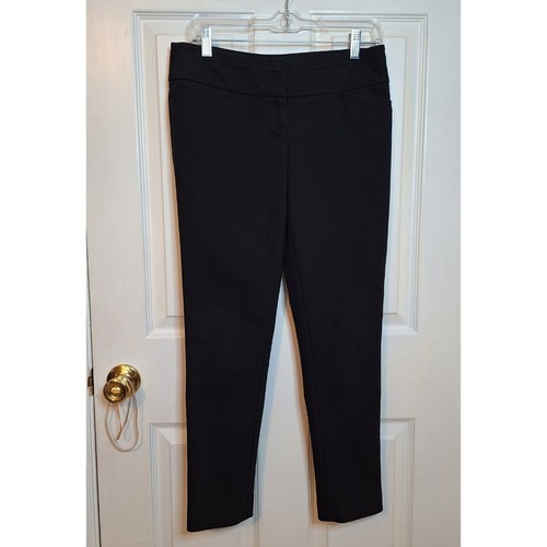 Ann Taylor Loft Black Marisa Skinny Trousers Pants Stretch Business Casual Sz 2