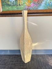 Tall Capiz Shell Floor Vase, Coastal Cream Mosaic Vase, Large Tall-31